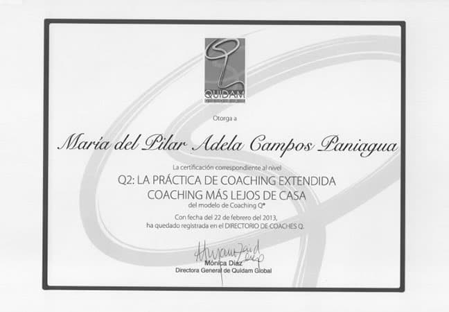 Constancia: Q2: La práctica de coaching extendida más lejos de casa